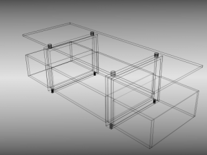 tv table 3D 模型