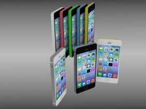 iphone 5s and 5c collection 3D Model