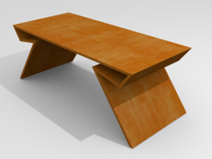 table Modèle 3D