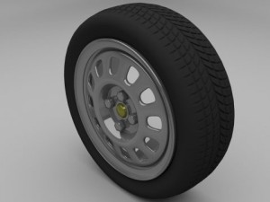 vw golf wheel 3D Model