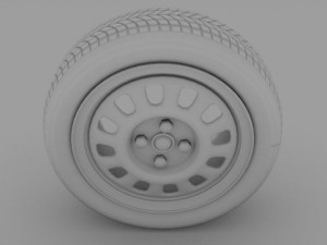 vw golf wheel 3D Model