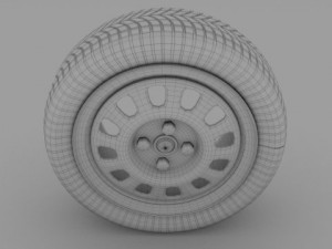 vw golf wheel 3D Model