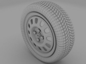 vw golf wheel 3D Model