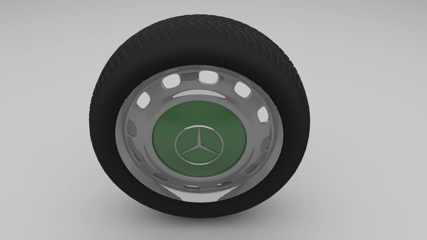 mercedes w123 wheel 3D Model .c4d .max .obj .3ds .fbx .stl .blend