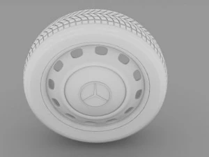 mercedes w123 wheel 3D Model