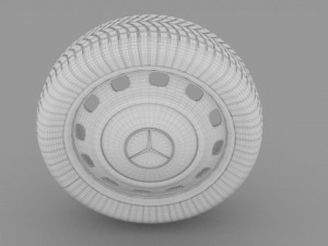 mercedes w123 wheel 3D मॉडल