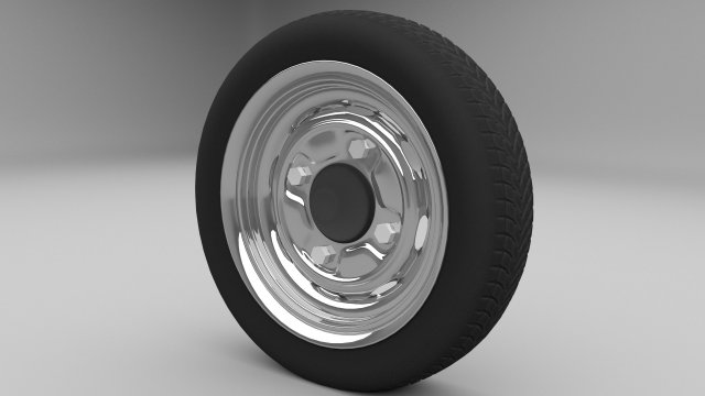 generic wheel Model 3D .c4d .max .obj .3ds .fbx .stl .blend 