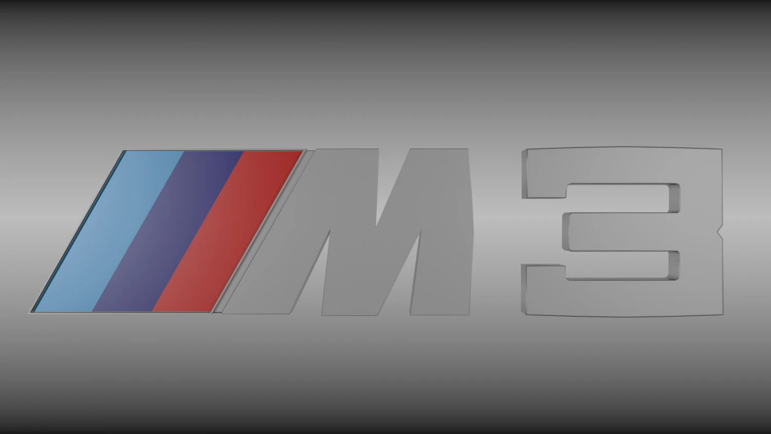 bmw m3 logo 3D Model .c4d .max .obj .3ds .fbx .stl .blend 