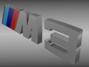 bmw m3 logo 3D Model