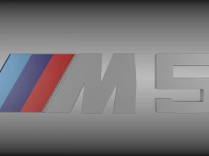 bmw m5 logo 3D Model