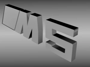 bmw m5 logo 3D Model