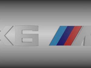 bmw x6m logo 3D Model