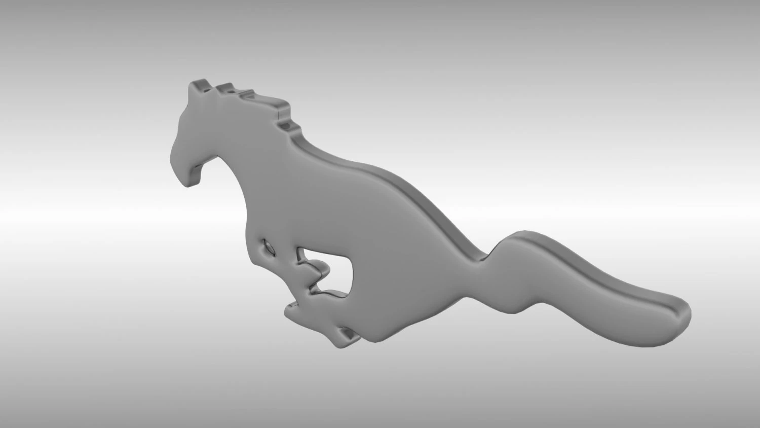ford mustang logo 3D Model .c4d .max .obj .3ds .fbx .stl .blend 