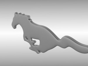 ford mustang logo 3D Model