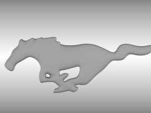 ford mustang logo Modelo 3D