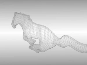 ford mustang logo 3D Model