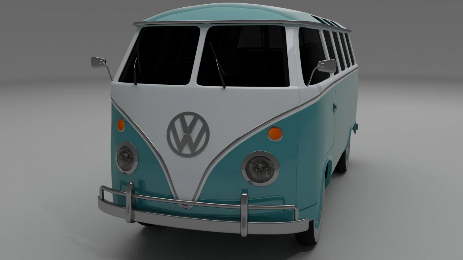 vw bus mk 1 3D Model .c4d .max .obj .3ds .fbx .stl .blend 