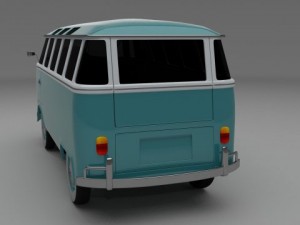 vw bus mk 1 3D 模型