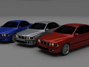 5 series bmw e39 3Dモデル