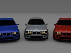 5 series bmw e39 3D Model