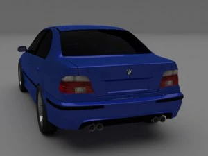 5 series bmw e39 3D Model