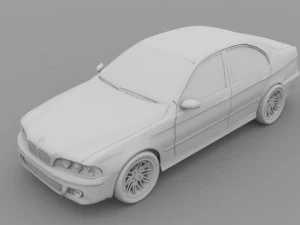 5 series bmw e39 3D Model