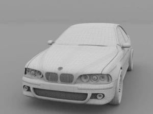 5 series bmw e39 3D Model