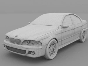 5 series bmw e39 3D Model