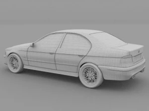 5 series bmw e39 3D Model