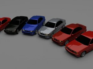 bmw serie 5 e34e39e60 bmw serie 8 e31 Modello 3D