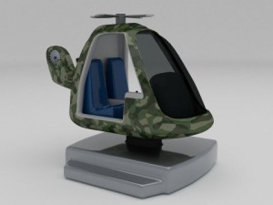 army kiddie ride 3D Model