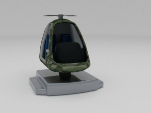 army kiddie ride 3D Model