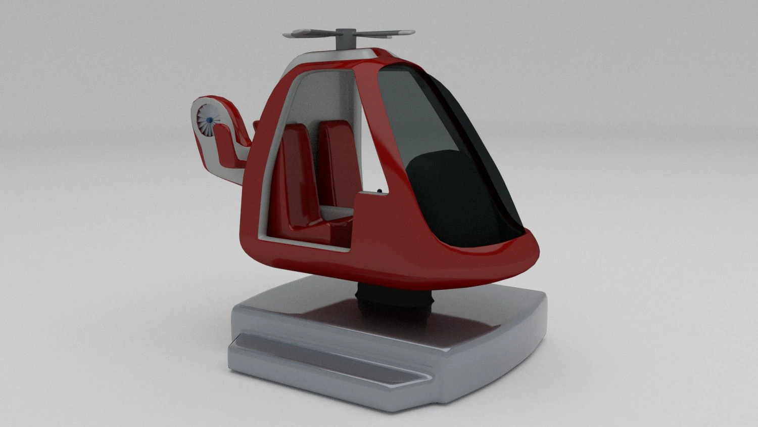 coast gurad kiddie ride 3D Model .c4d .max .obj .3ds .fbx .stl .blend 