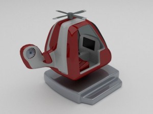 coast gurad kiddie ride 3D Model