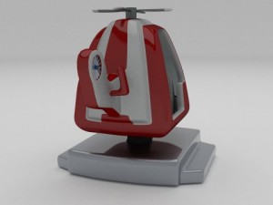 coast gurad kiddie ride 3D Model