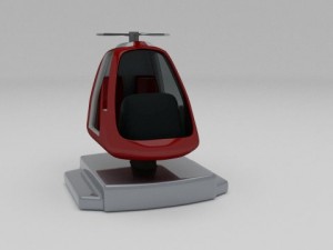 coast gurad kiddie ride 3D Model