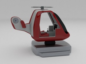 coast gurad kiddie ride 3D Model