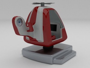 coast gurad kiddie ride 3D Model