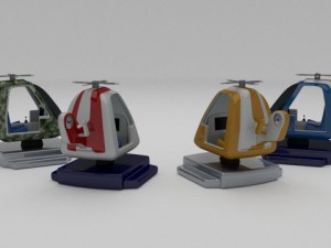 kiddie ride pack 3D 模型