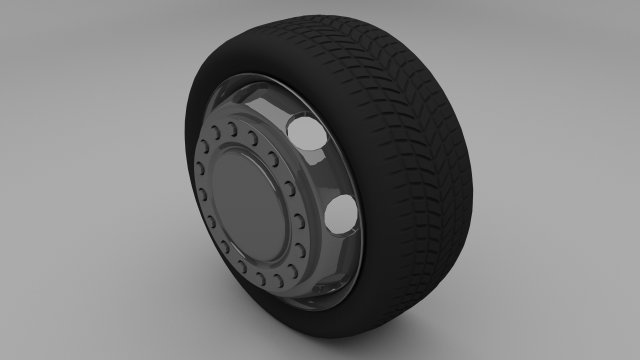 truck  bus wheel Model 3D .c4d .max .obj .3ds .fbx .stl .blend 