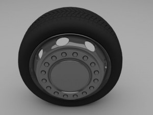 truck  bus wheel Model 3D