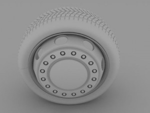 truck  bus wheel Model 3D