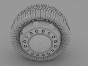truck  bus wheel Model 3D