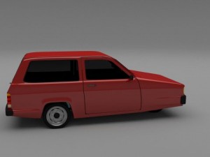 reliant robin 3D Модель