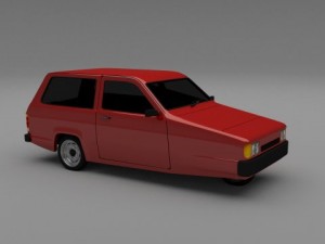 reliant robin 3D Модель