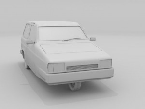 reliant robin 3D Модель