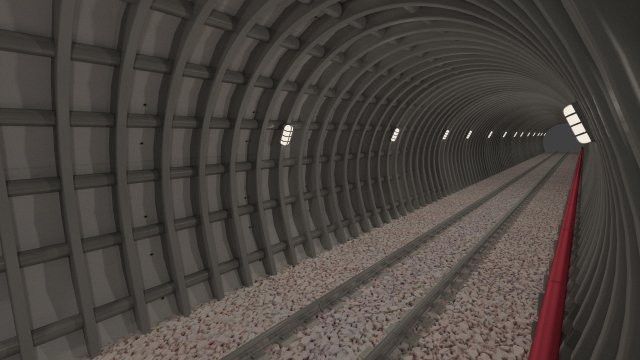 subway tunnel 3D Model .c4d .max .obj .3ds .fbx .stl .blend 