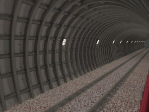 subway tunnel 3D Model