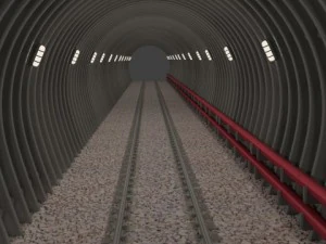 지하철 터널 3D 모델