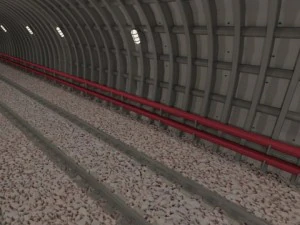 지하철 터널 3D 모델